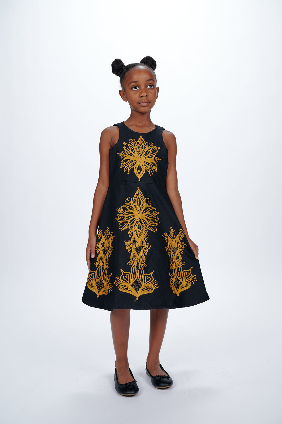 Adebola African Embroidered Kids Dress Ray Darten